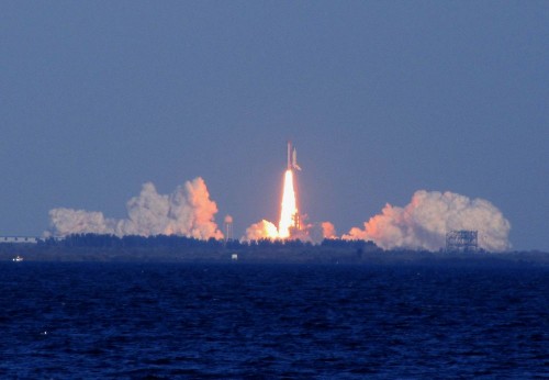 Shuttle Launch, photo by Andrew Fazekas