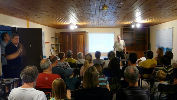 David Levy speaks at the Morgan Arboretum's Visitor's Centre