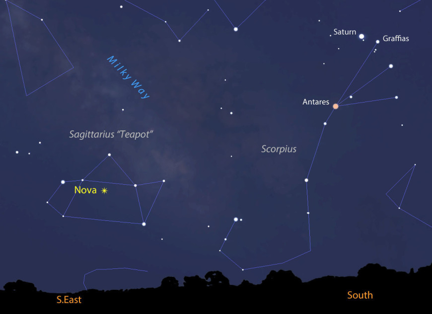 New Mag +5.3 Binocular Nova Discovered in Sagittarius