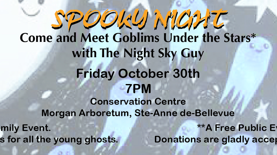 FREE PUBLIC EVENT – Spooky Night – Friday October 30th