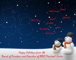 RASC Montreal Holiday Card 2015