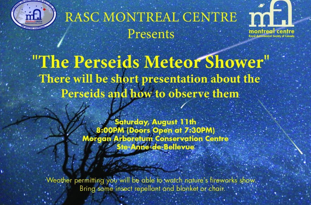 Perseids Meteor Shower – Saturday August 11th