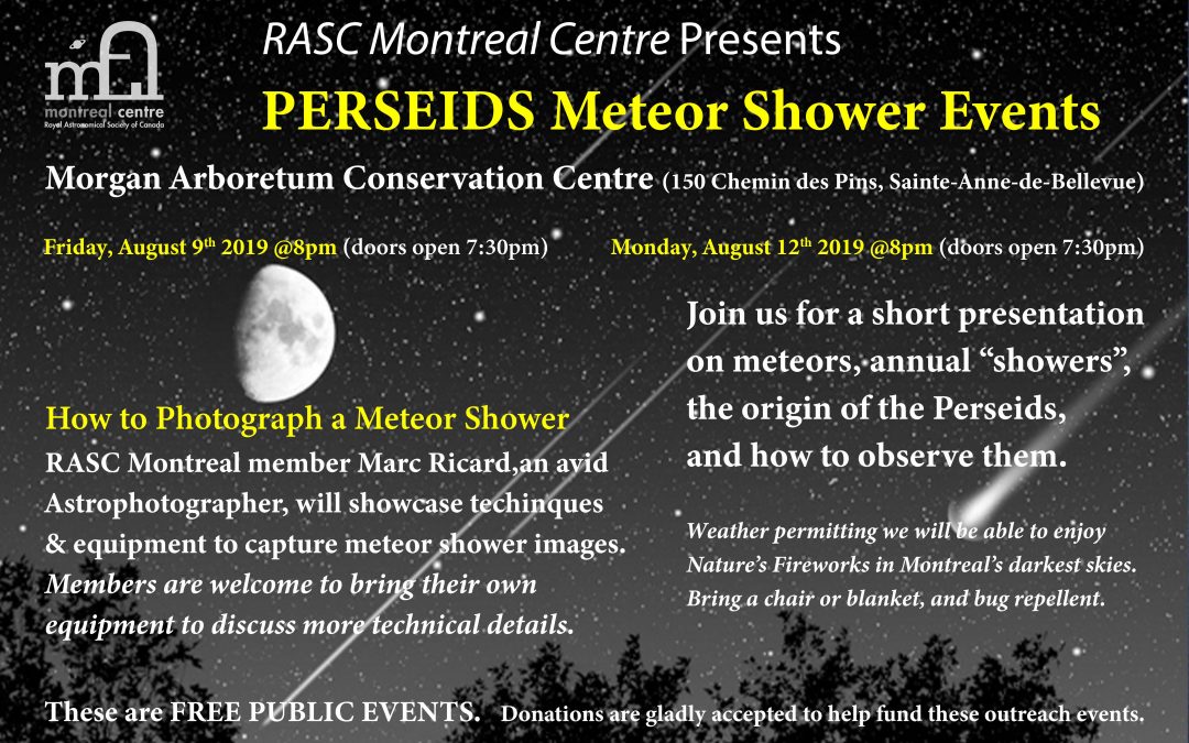 Perseids Meteor Shower – Monday August 12th