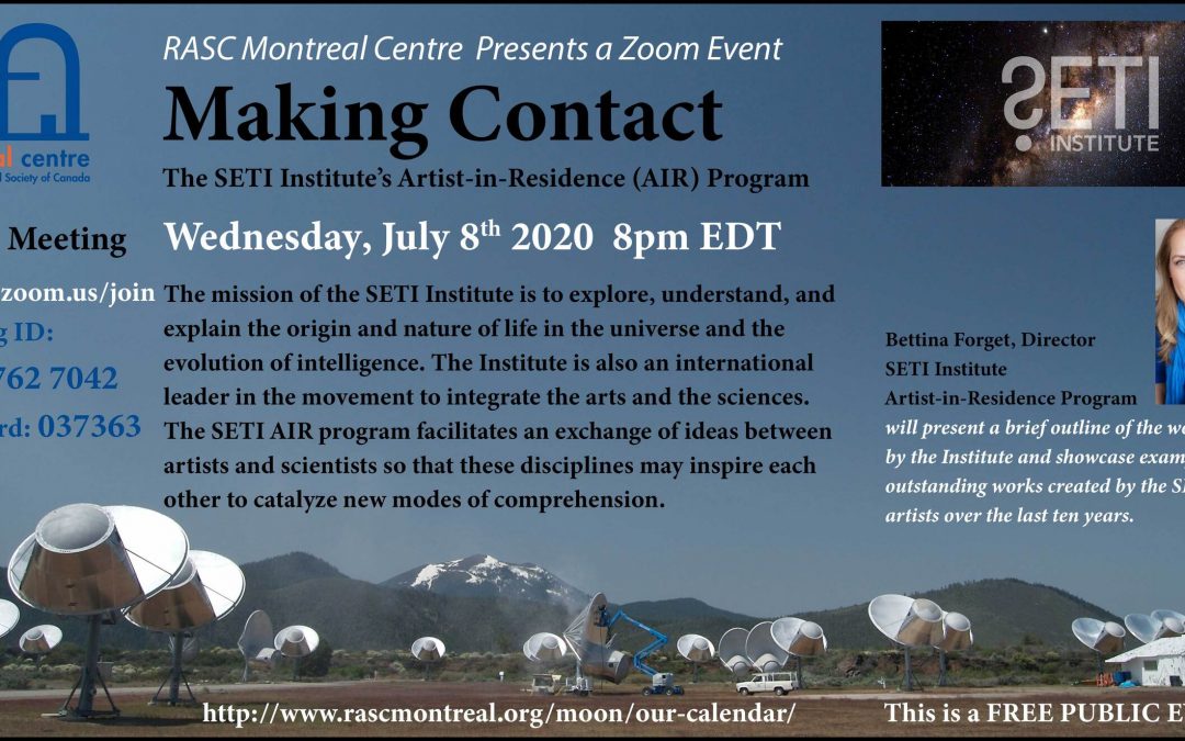 Making Contact – Wednesday July 8th – 8PM
