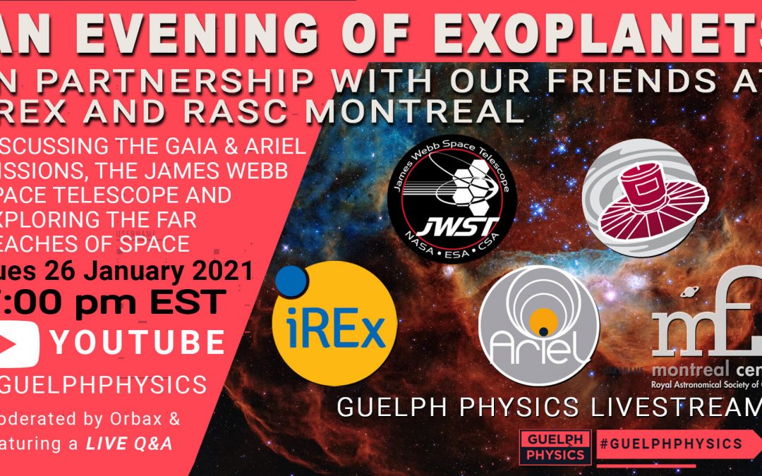 An Evening of Exoplanets, January 26th at 7pm EST