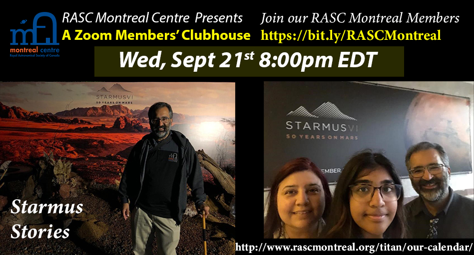 STARMUS Stories – Sept 21st 8pm EDT Via Zoom Clubhouse