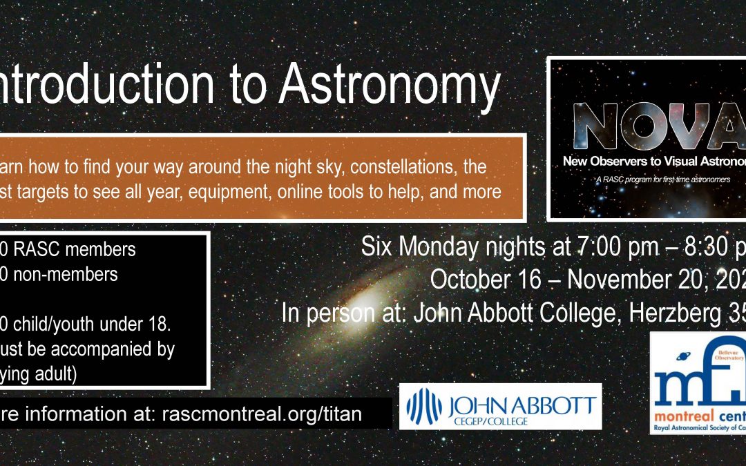 NOVA Seminar: Introduction to Astronomy