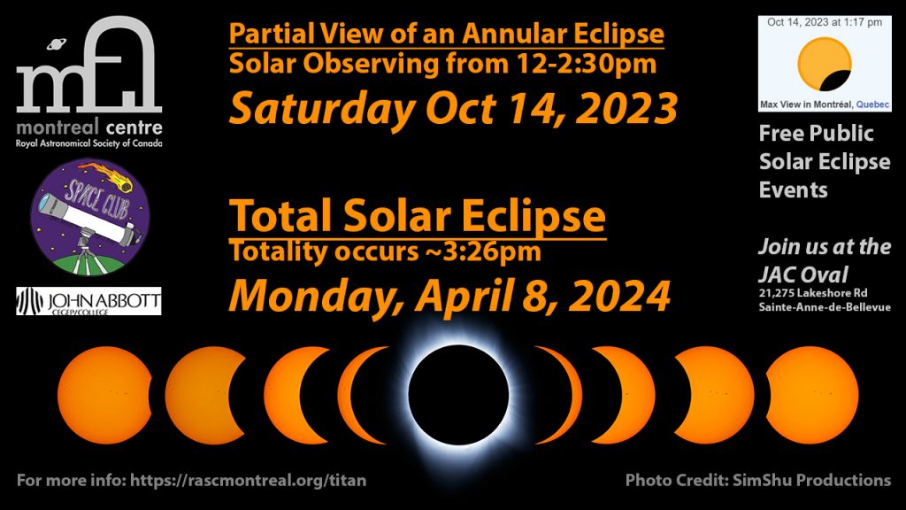 Solar Eclipse Events RASC Montreal Centre