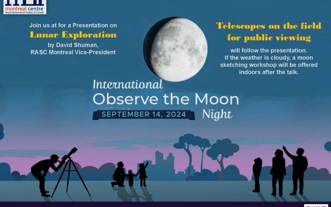 EVENT: International Observe The Moon – September 14th 2024 @ 8PM