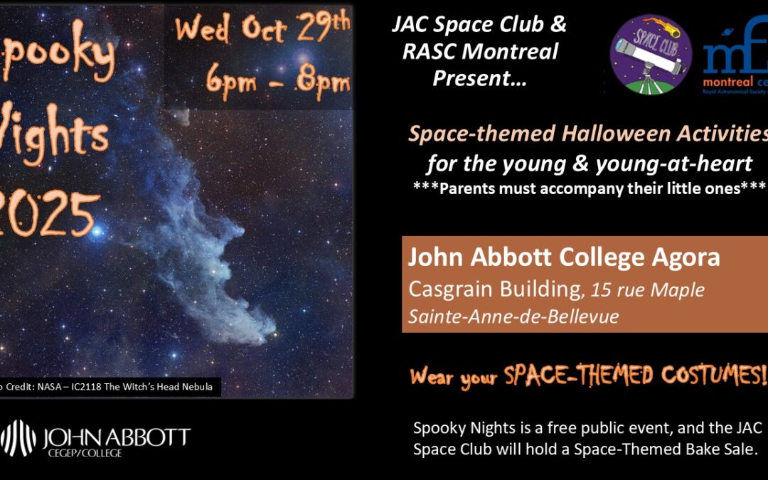EVENT: Spooky Nights Oct 29th 6pm-8pm