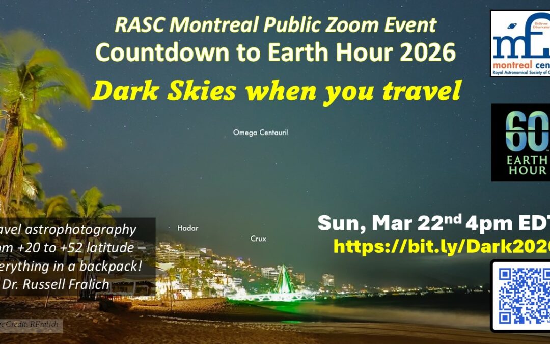 ZOOM EVENT: Travel Astrophography with Dr. Russell Fralich – Sun. Mar 22nd @ 4PM EDT